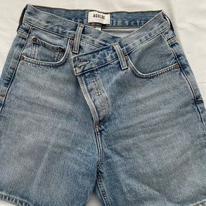 Agolde criss cross shorts